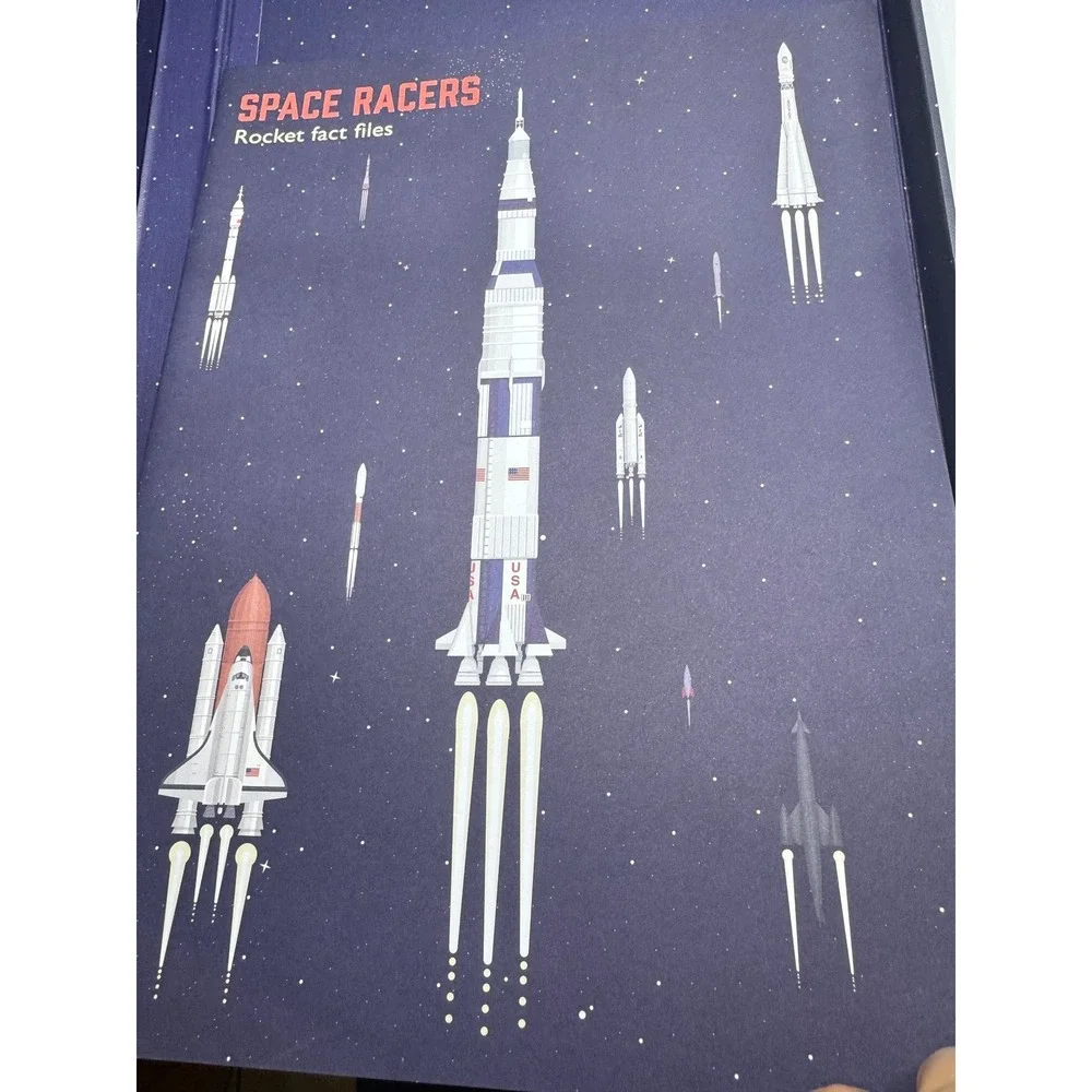Space Racers Make Your Own Paper Rockets Kit Saturn V Space Shuttle 9 Models